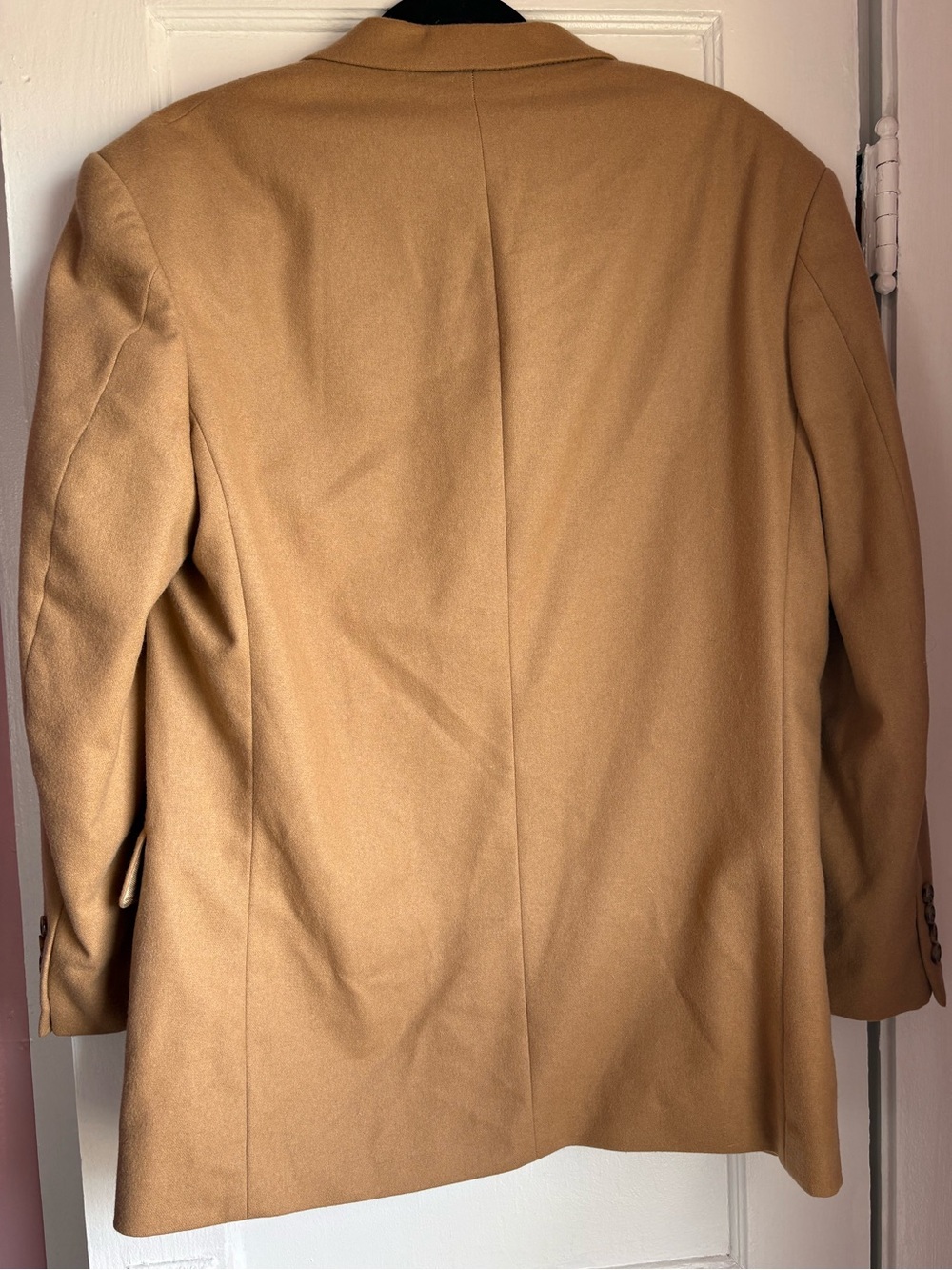 Oscar de la Renta Cashmere Wool Blend Camel Blazer Sport Coat Jacket Mens 40R - Picture 4 of 8